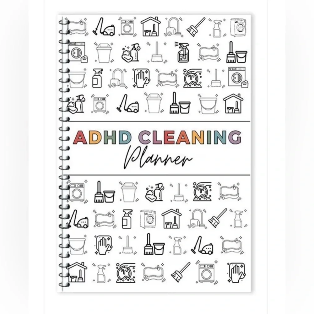 ADHD HOUSEHOLD CLEANING/ORGANIZATION CHECKLIST WORKBOOK - 36 pages